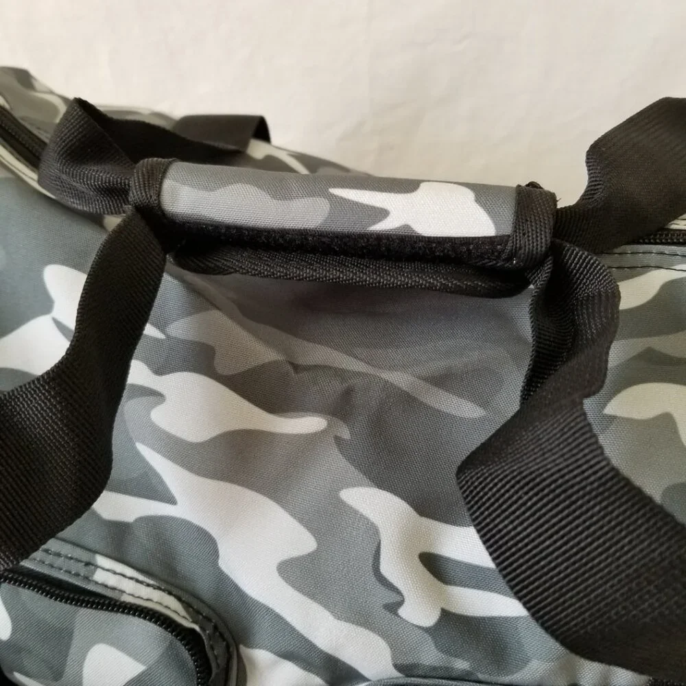 NEW! Lightweight Duffel Tote with Camo Design, Shoe Storage & Shoulder Strap